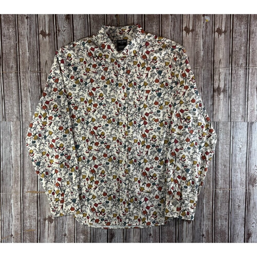 Todd Snyder x Albiate Floral print cotton shirt sz M color white multi NWOT $228
